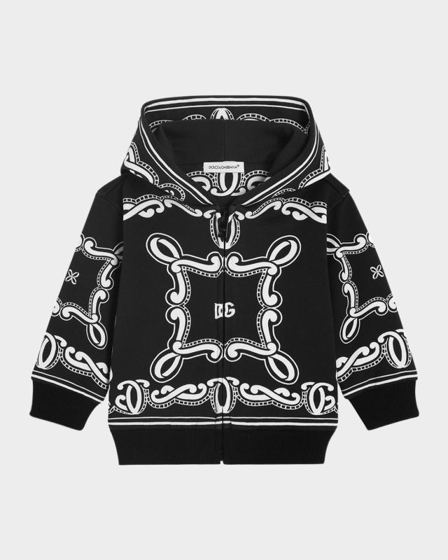 Boy's Bandana-Inspired Hoodie, Size 1